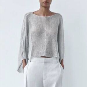 Zara Mesh Metallic Cape